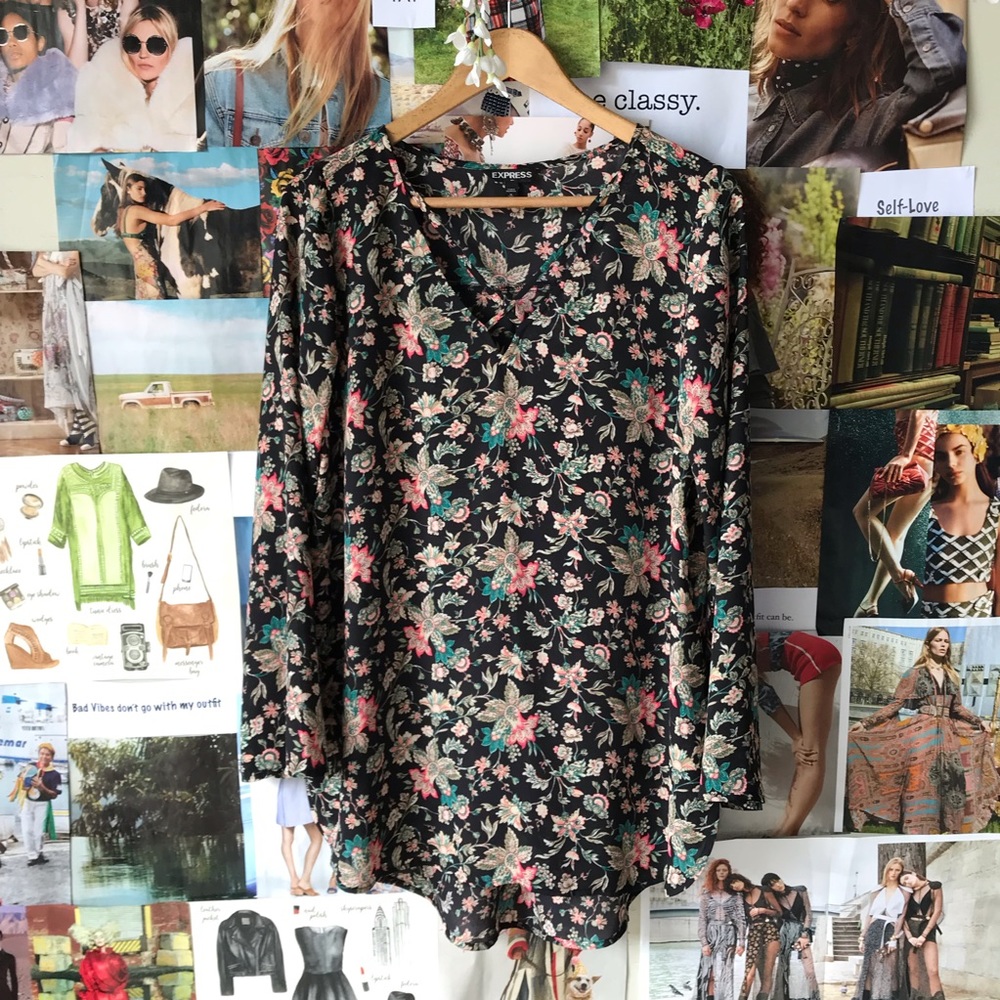 Express Floral Tunic
